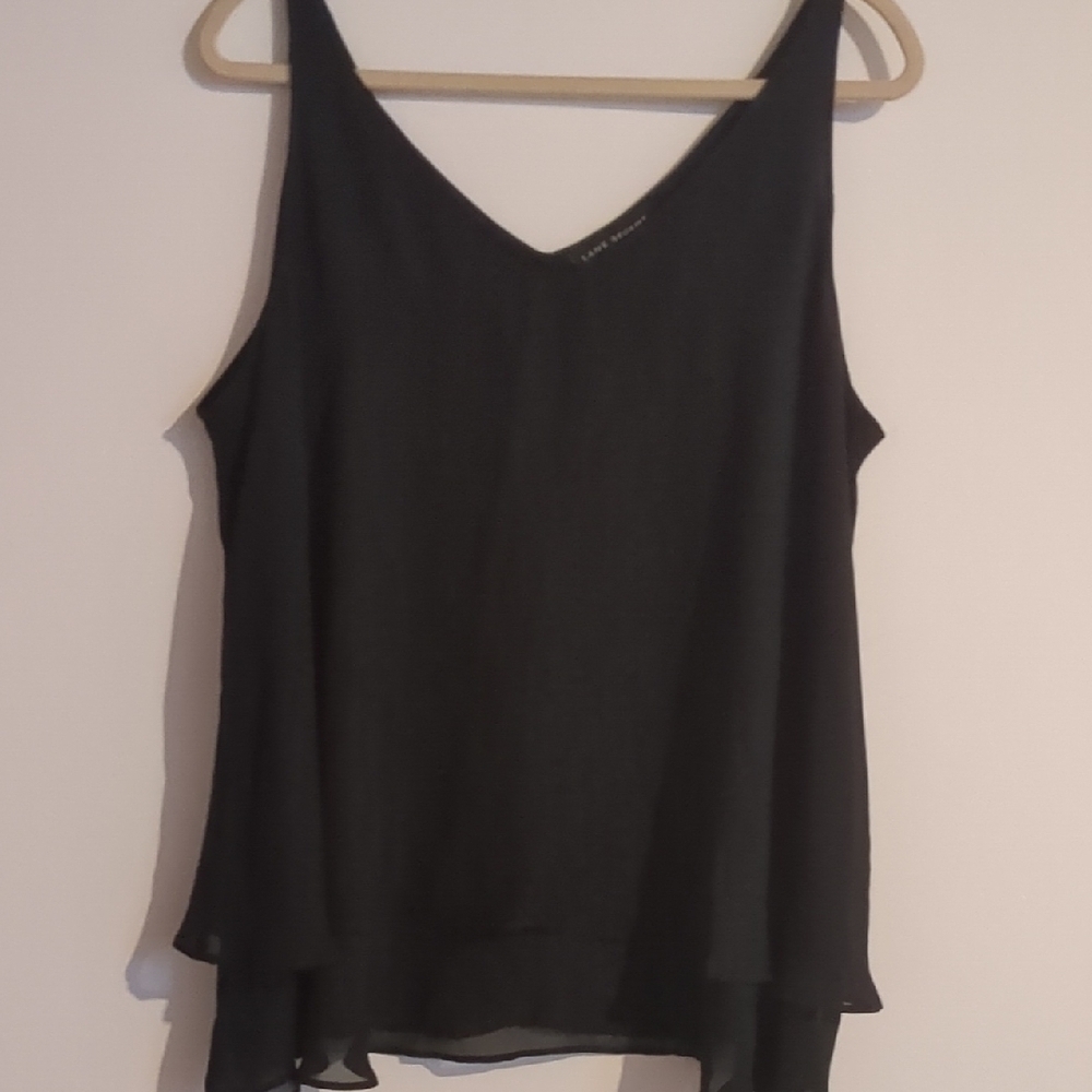 Lane Bryant Elegant Black Sleeveless Top